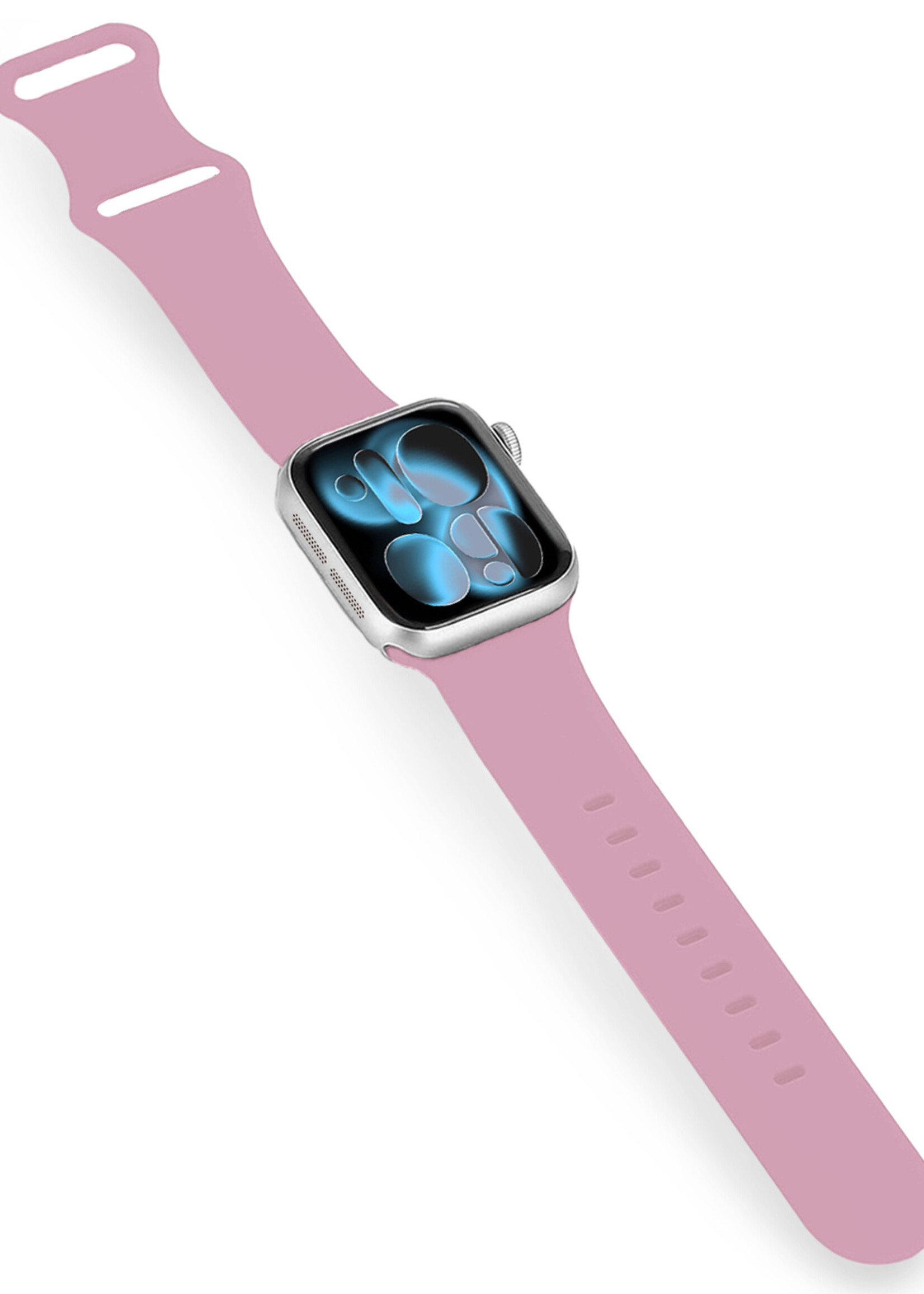 BTH BTH Apple Watch Bandje Siliconen Verstelbaar (42/44/45/46 mm) - Lila