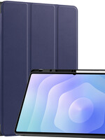 BTH BTH Samsung Galaxy Tab S11 Ultra Hoesje Met Uitsparing S Pen - Donkerblauw