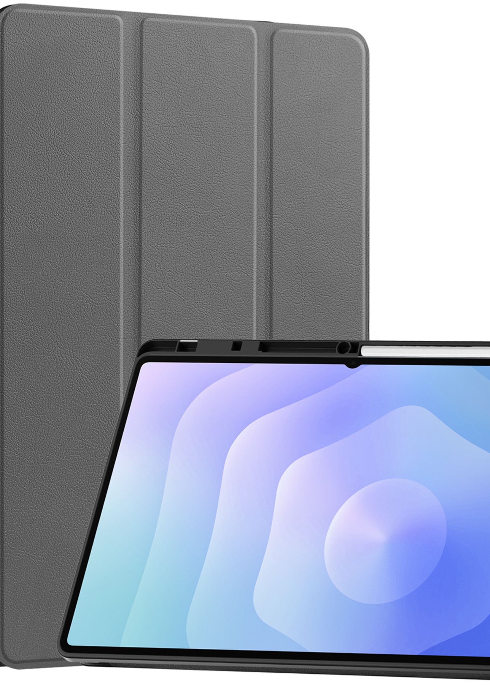 BTH BTH Samsung Galaxy Tab S11 Ultra Hoesje Met Uitsparing S Pen - Grijs