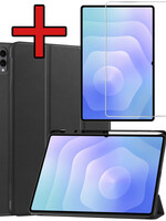 BTH BTH Samsung Galaxy Tab S11 Ultra Hoesje Met Uitsparing S Pen Met Screenprotector - Zwart