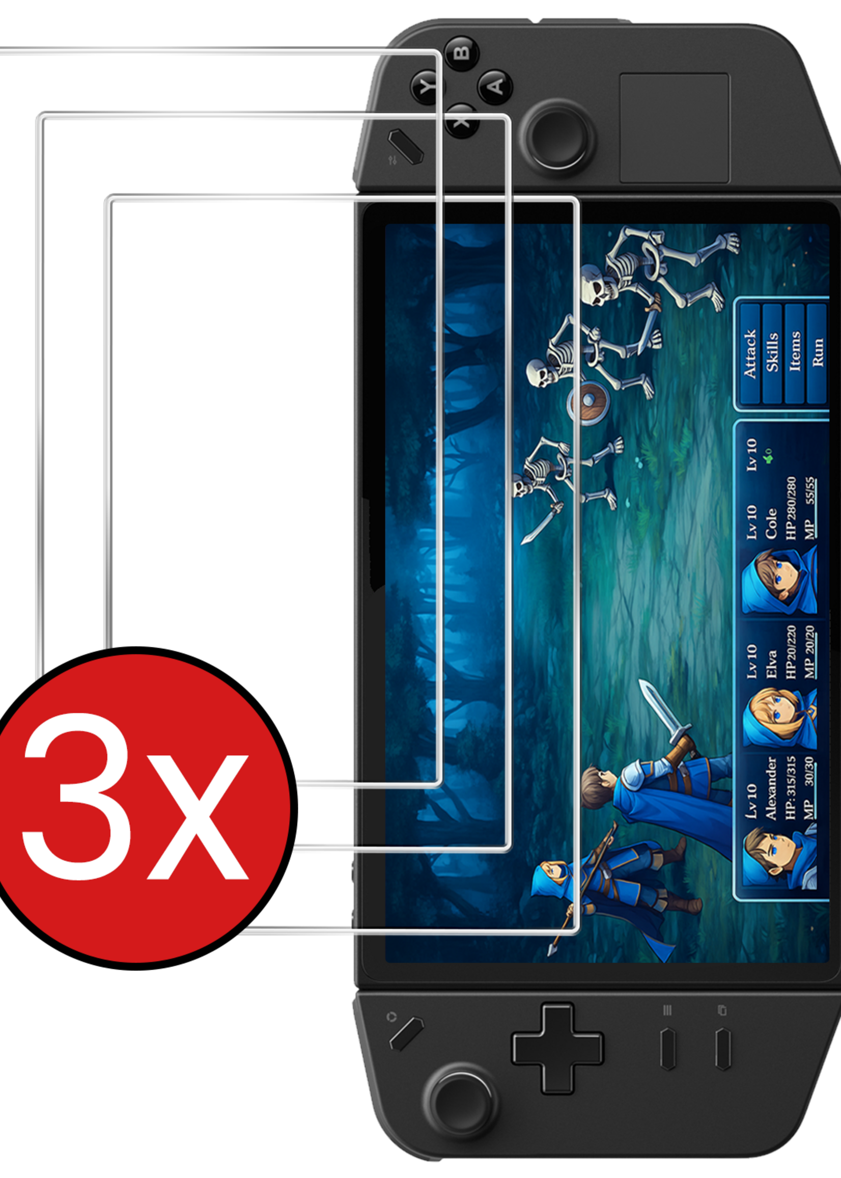 BTH BTH Steam Deck OLED Screenprotector - 3 PACK