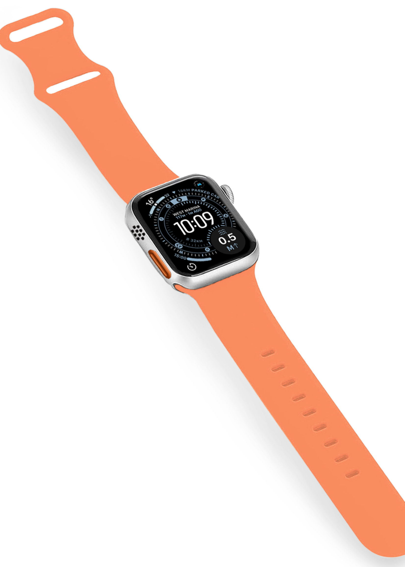 BTH BTH Apple Watch Bandje Siliconen Verstelbaar (49 mm) - Calendula