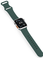 BTH BTH Apple Watch Bandje Siliconen Verstelbaar (49 mm) - Donkergroen
