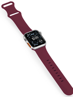 BTH BTH Apple Watch Bandje Siliconen Verstelbaar (49 mm) - Donker Rood