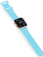 BTH BTH Apple Watch Bandje Siliconen Verstelbaar (49 mm) - Lichtblauw
