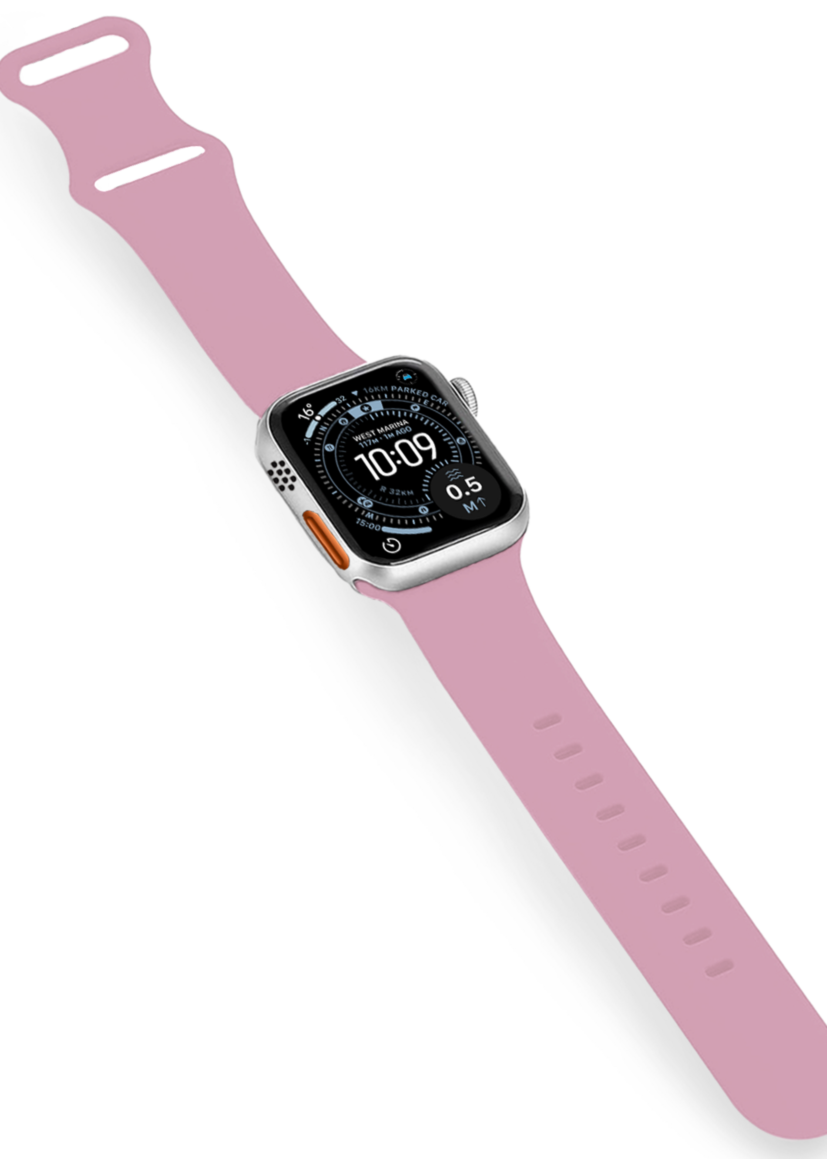 BTH BTH Apple Watch Bandje Siliconen Verstelbaar (49 mm) - Lila