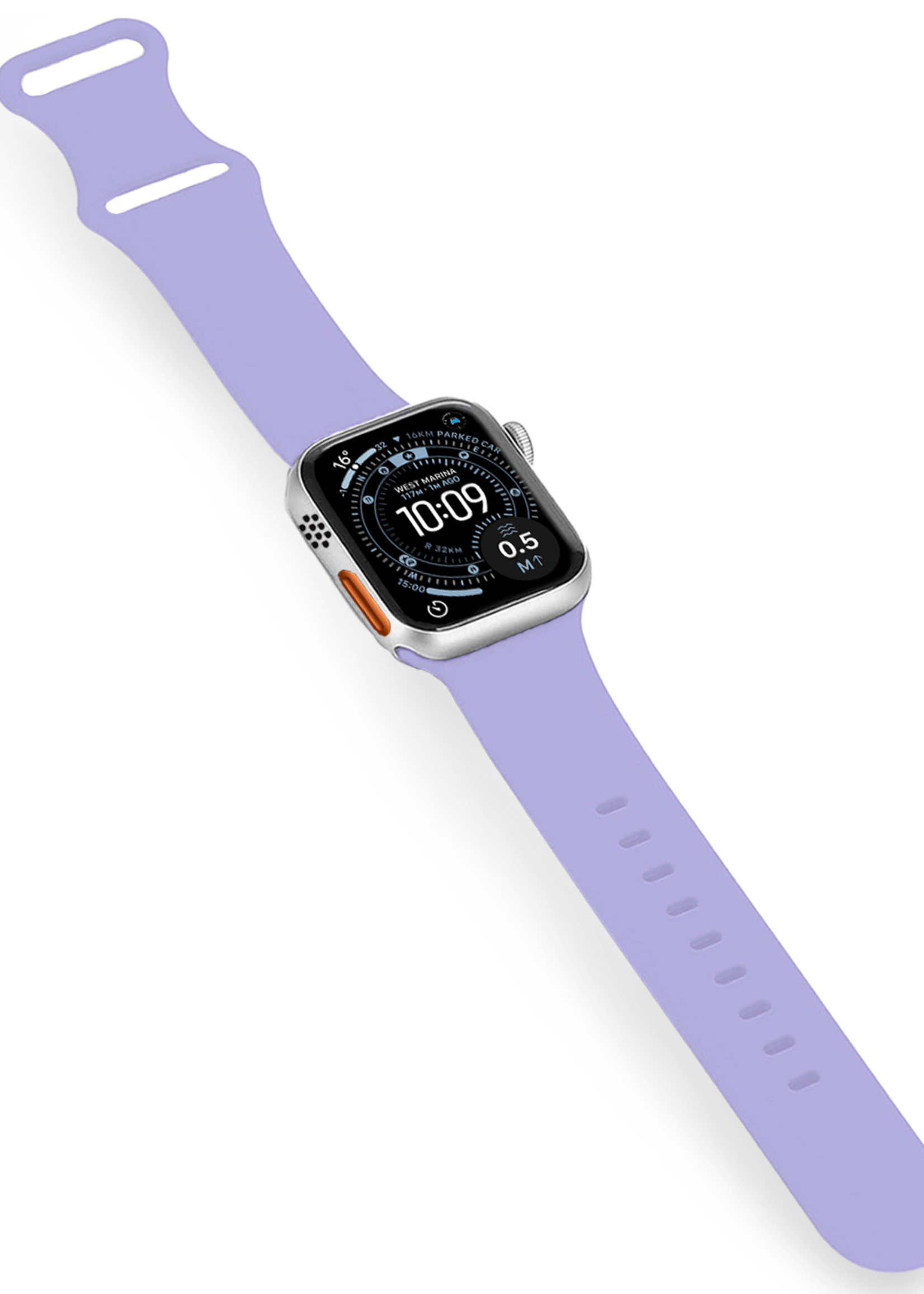 BTH BTH Apple Watch Bandje Siliconen Verstelbaar (49 mm) - Violet