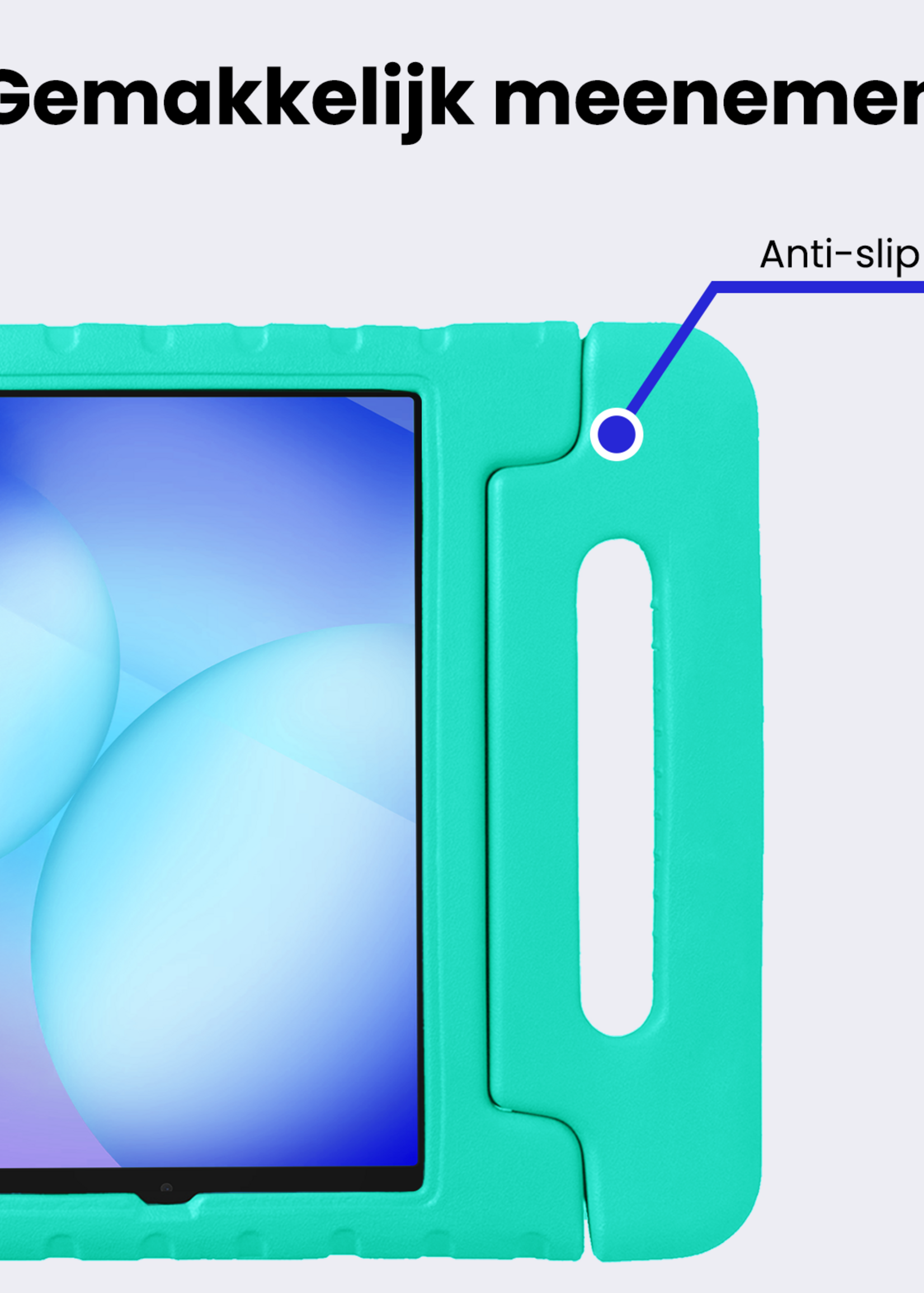 BTH BTH Samsung Galaxy Tab A11 Kinderhoes Met Screenprotector - Turquoise