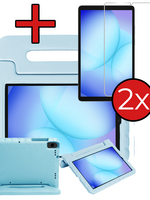 BTH BTH Samsung Galaxy Tab A11 Kinderhoes Met 2x Screenprotector - Sky