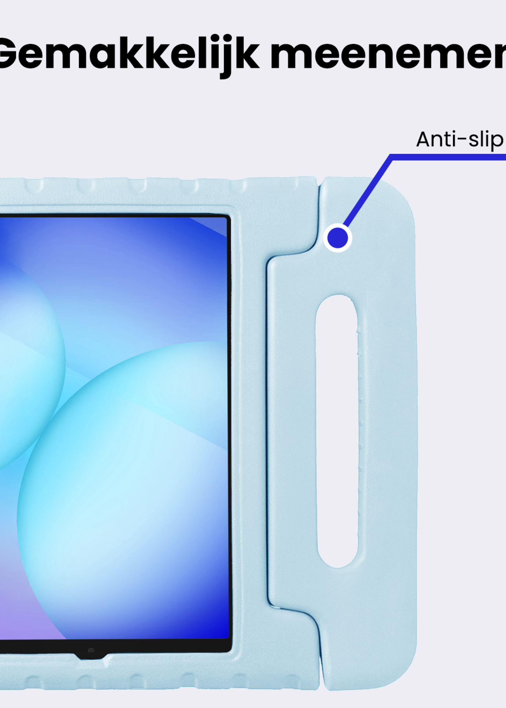 BTH BTH Samsung Galaxy Tab A11 Kinderhoes Met 2x Screenprotector - Sky