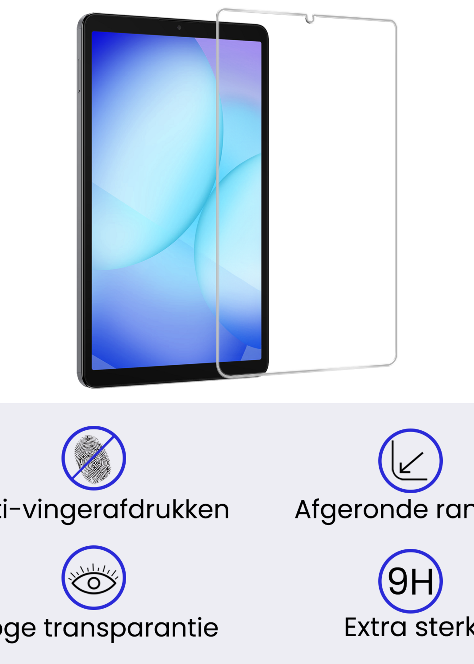 BTH BTH Samsung Galaxy Tab A11 Kinderhoes Met 2x Screenprotector - Turquoise