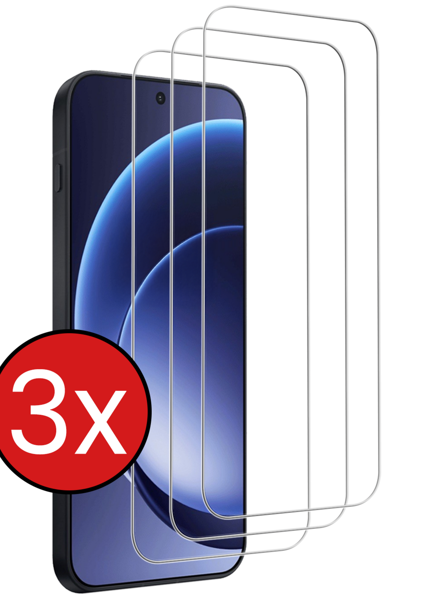 BTH BTH OnePlus 15 Screenprotector Glas - 3 PACK