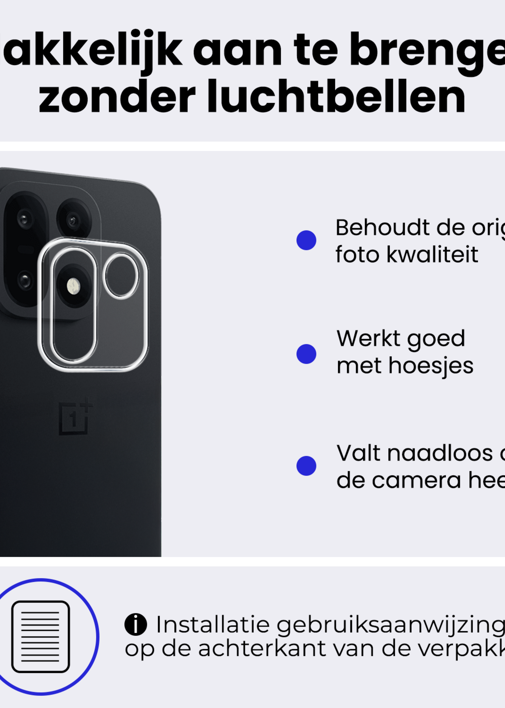 BTH BTH OnePlus 15 Camera Screenprotector - 2 PACK