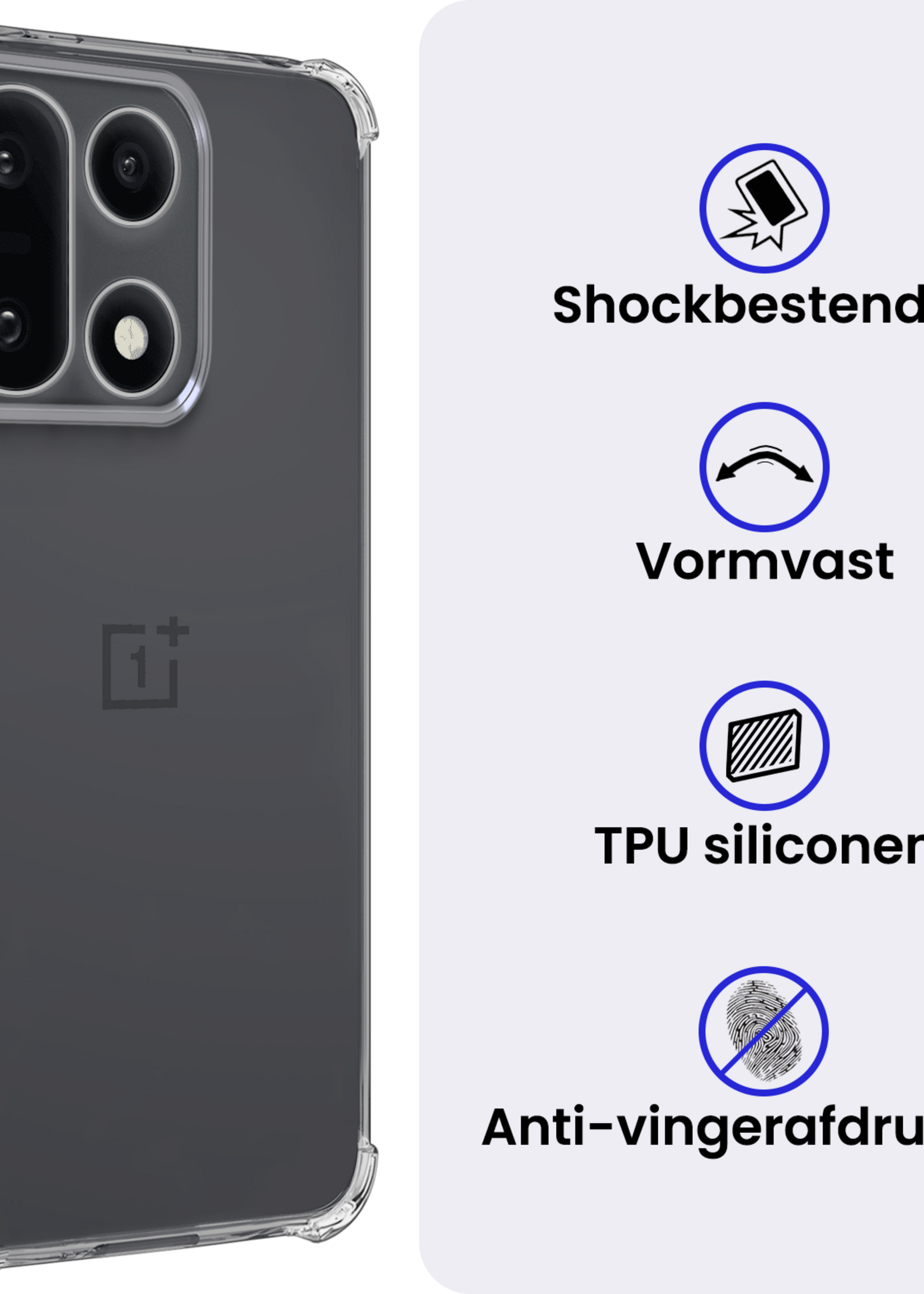 BTH BTH OnePlus 15 Hoesje Shockproof Met Screenprotector