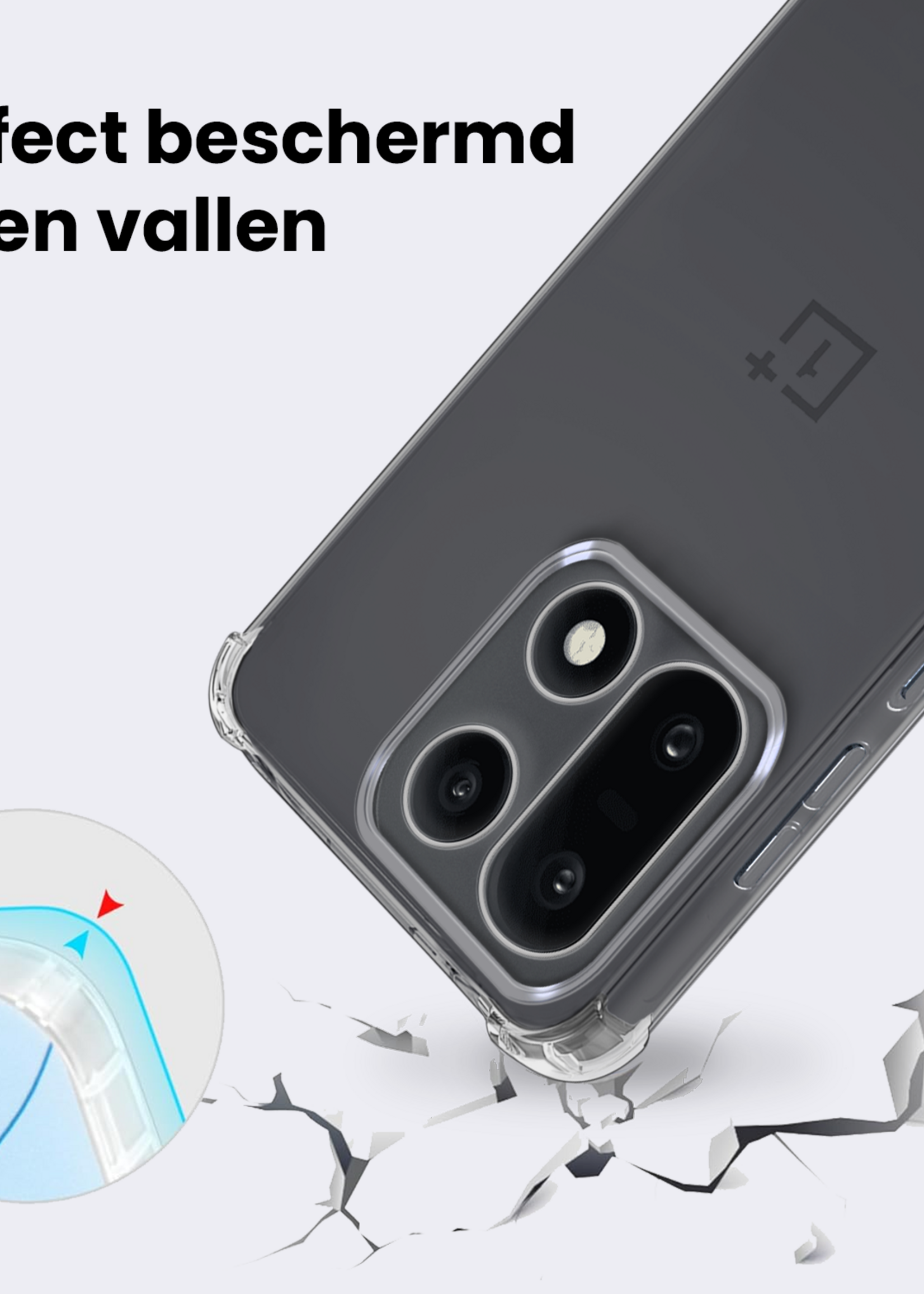 BTH BTH OnePlus 15 Hoesje Shockproof Met Screenprotector