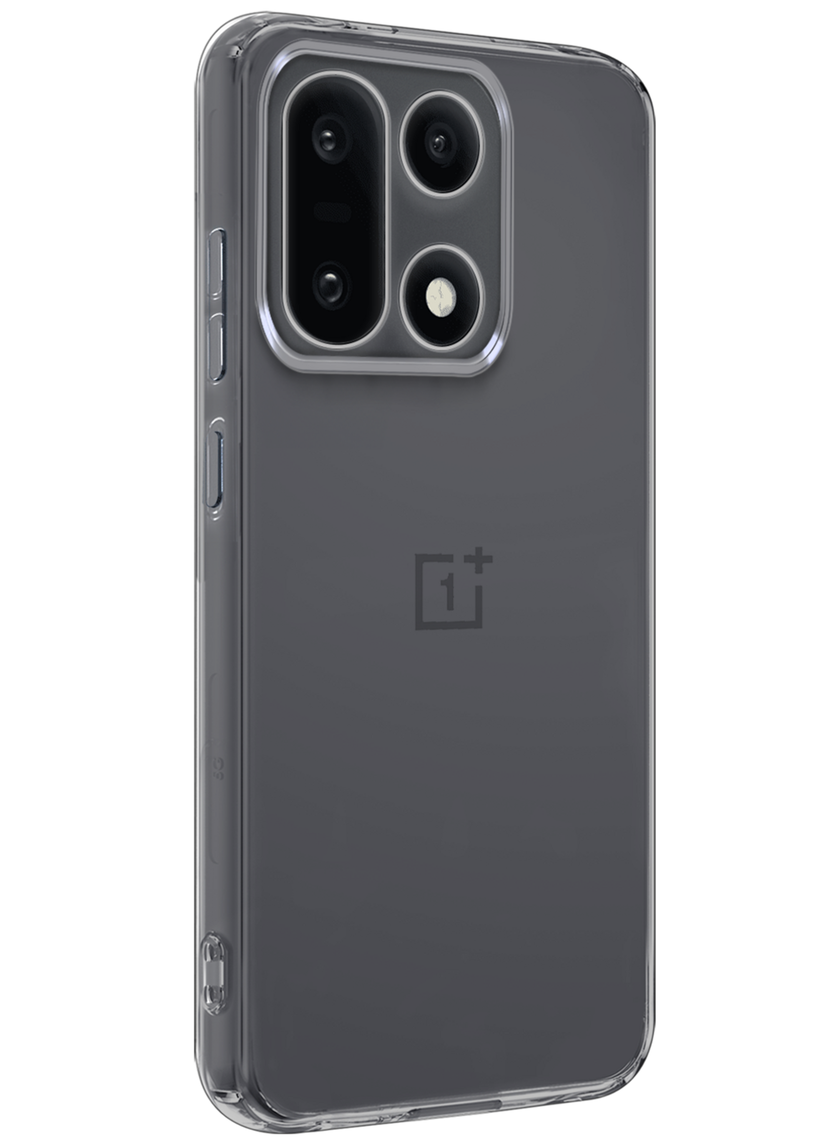 BTH BTH OnePlus 15 Hoesje Siliconen Met Screenprotector - Transparant