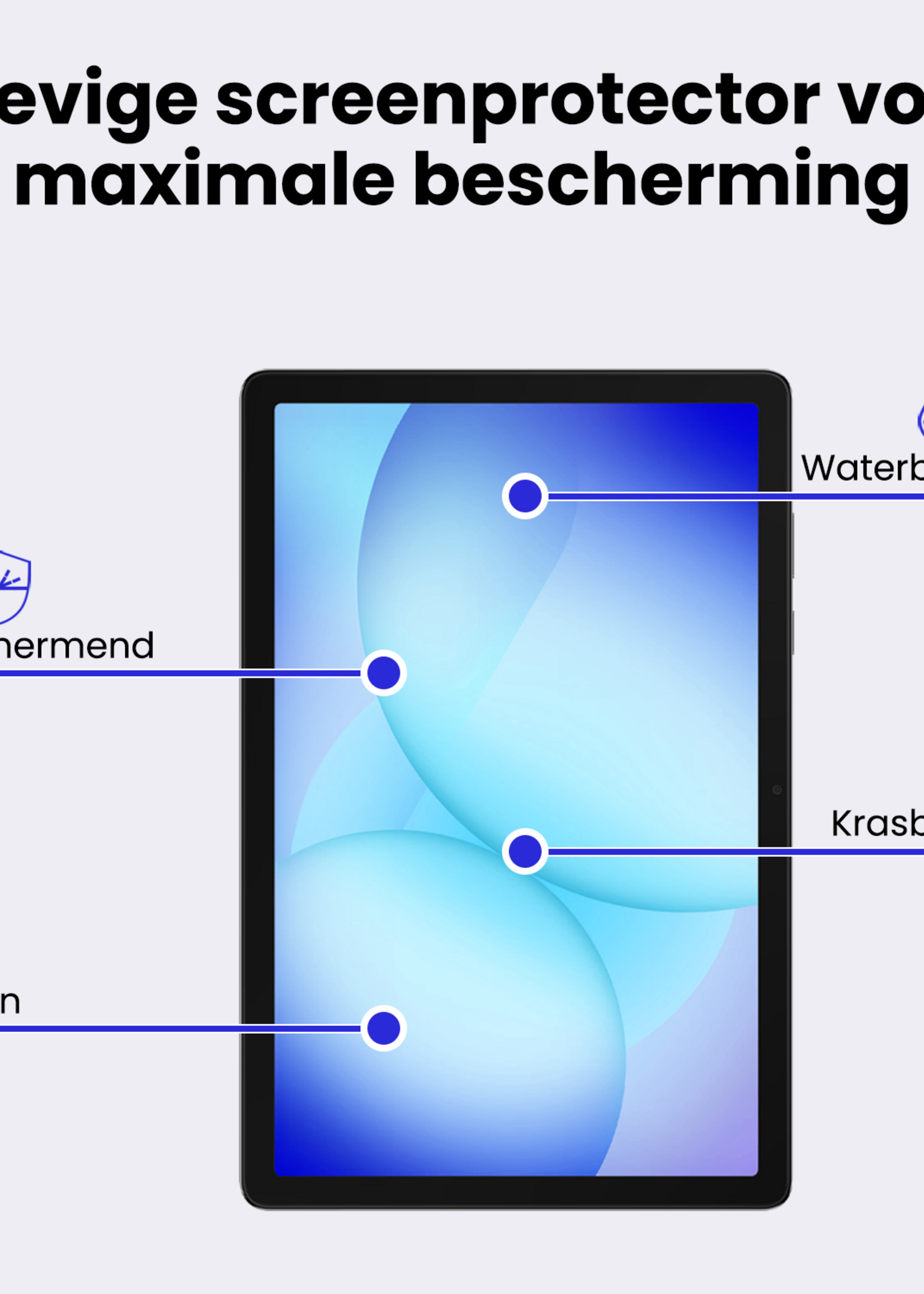 BTH Screenprotector Geschikt voor Samsung Galaxy Tab A9 Plus Screenprotector Tempered Glass Screen Protector Gehard Glas - Screenprotector Geschikt voor Samsung Tab A9 Plus Screenprotector Glas - 3 PACK