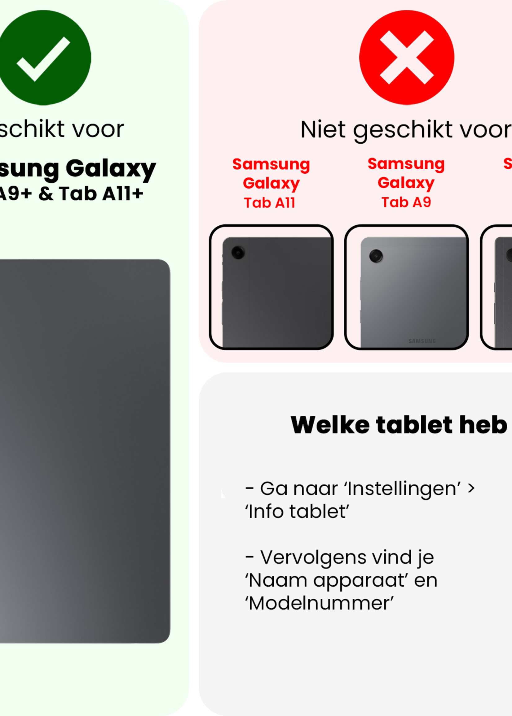 BTH Kinderhoes Geschikt voor Samsung Galaxy Tab A9 Plus Hoes Kinder Hoesje Kids Case Cover Kidsproof Met Screenprotector - Hoesje Geschikt voor Samsung Tab A9 Plus Hoesje Kinder Hoes - Groen