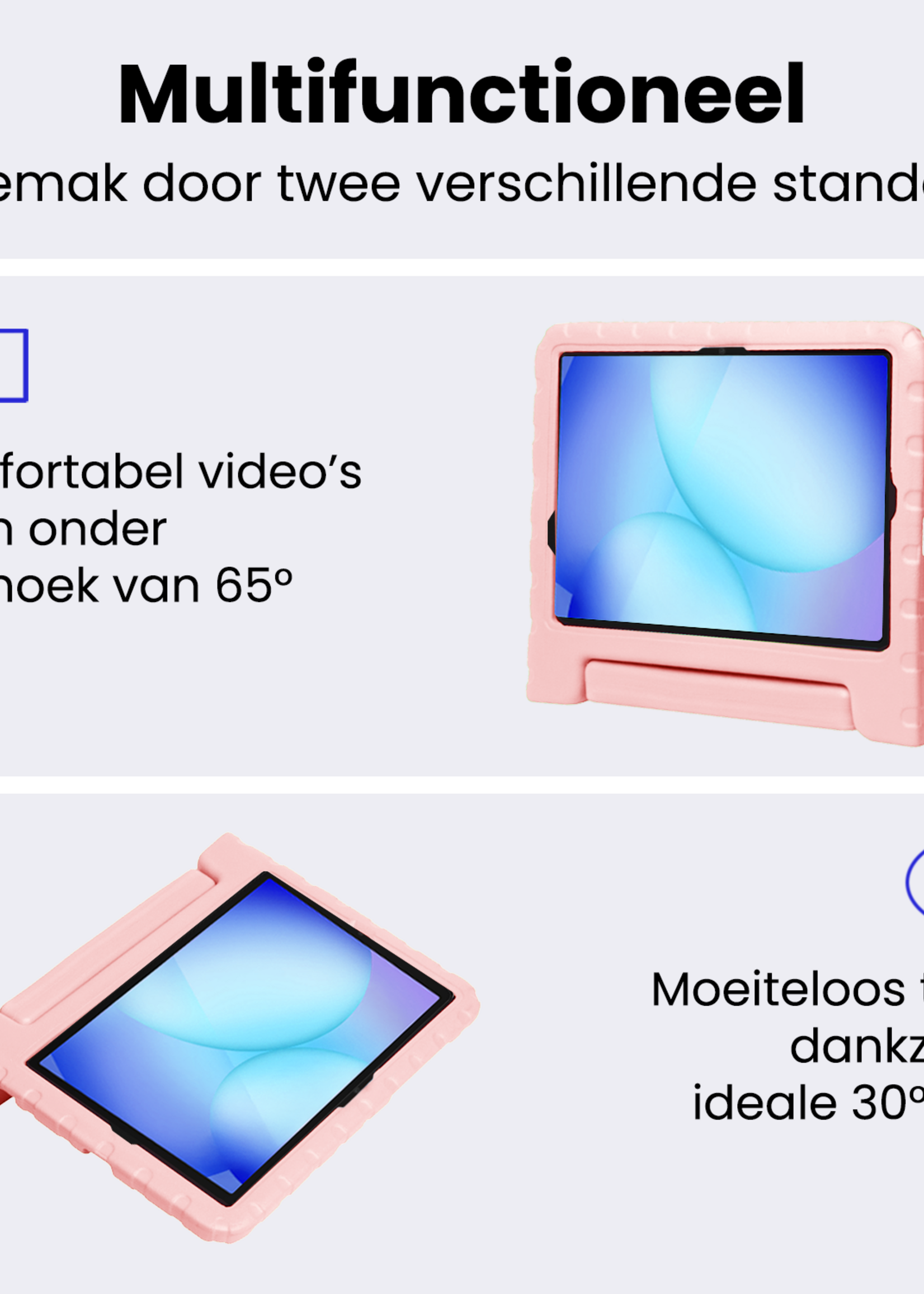 BTH BTH Samsung Galaxy Tab A9 Plus Kinderhoes - Zalm