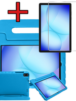 BTH BTH Samsung Galaxy Tab A9 Plus / A11 Plus Kinderhoes Met Screenprotector - Blauw