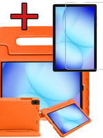 BTH BTH Samsung Galaxy Tab A9 Plus / A11 Plus Kinderhoes Met Screenprotector - Oranje