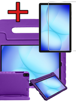 BTH BTH Samsung Galaxy Tab A9 Plus / A11 Plus Kinderhoes Met Screenprotector - Paars