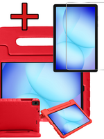 BTH BTH Samsung Galaxy Tab A9 Plus / A11 Plus Kinderhoes Met Screenprotector - Rood