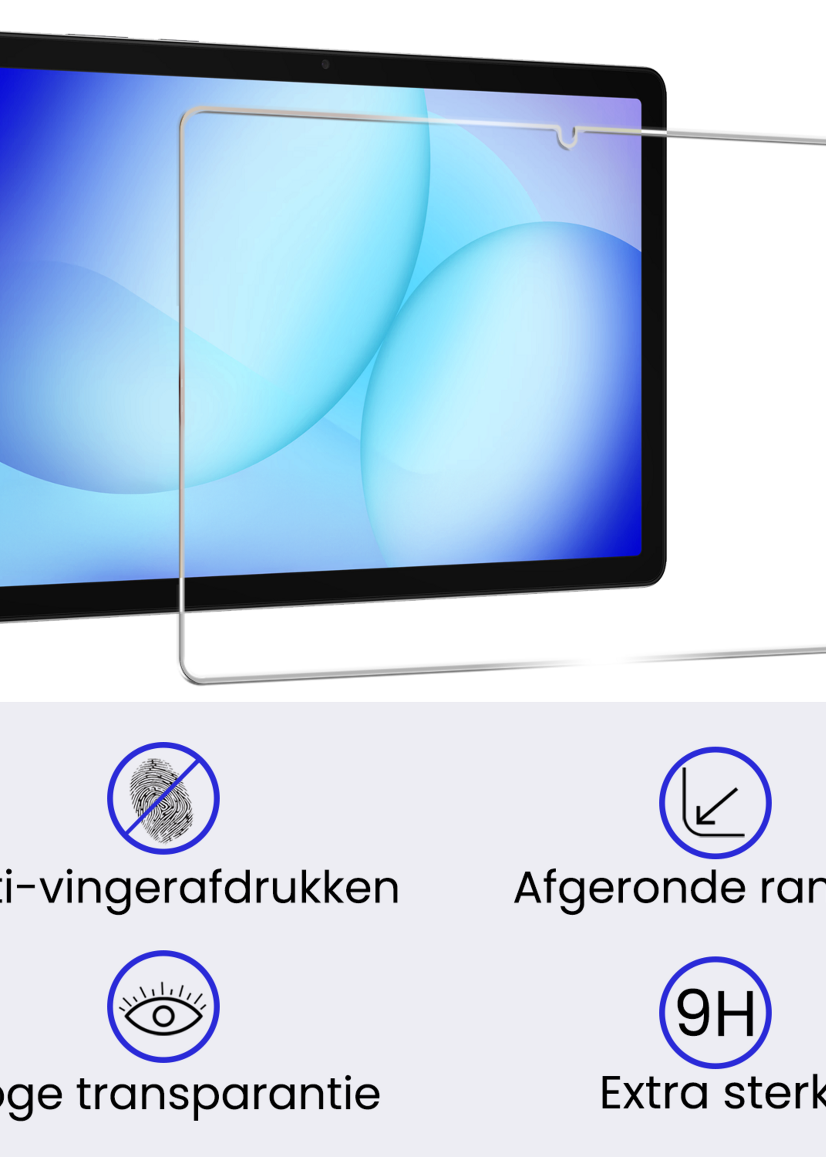 BTH BTH Samsung Galaxy Tab A9 Plus Kinderhoes Met Screenprotector - Sky