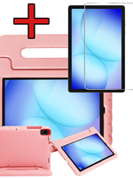 BTH BTH Samsung Galaxy Tab A9 Plus / A11 Plus Kinderhoes Met Screenprotector - Zalm