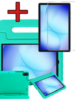 BTH BTH Samsung Galaxy Tab A9 Plus / A11 Plus Kinderhoes Met Screenprotector - Turquoise