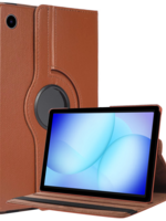 BTH BTH Samsung Galaxy Tab A9 Plus / A11 Plus Hoes Draaibaar - Bruin