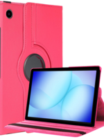 BTH BTH Samsung Galaxy Tab A9 Plus / A11 Plus Hoes Draaibaar - Donkerroze