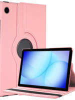 BTH BTH Samsung Galaxy Tab A9 Plus / A11 Plus Hoes Draaibaar - Lichtroze