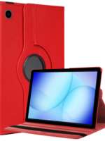 BTH BTH Samsung Galaxy Tab A9 Plus / A11 Plus Hoes Draaibaar - Rood