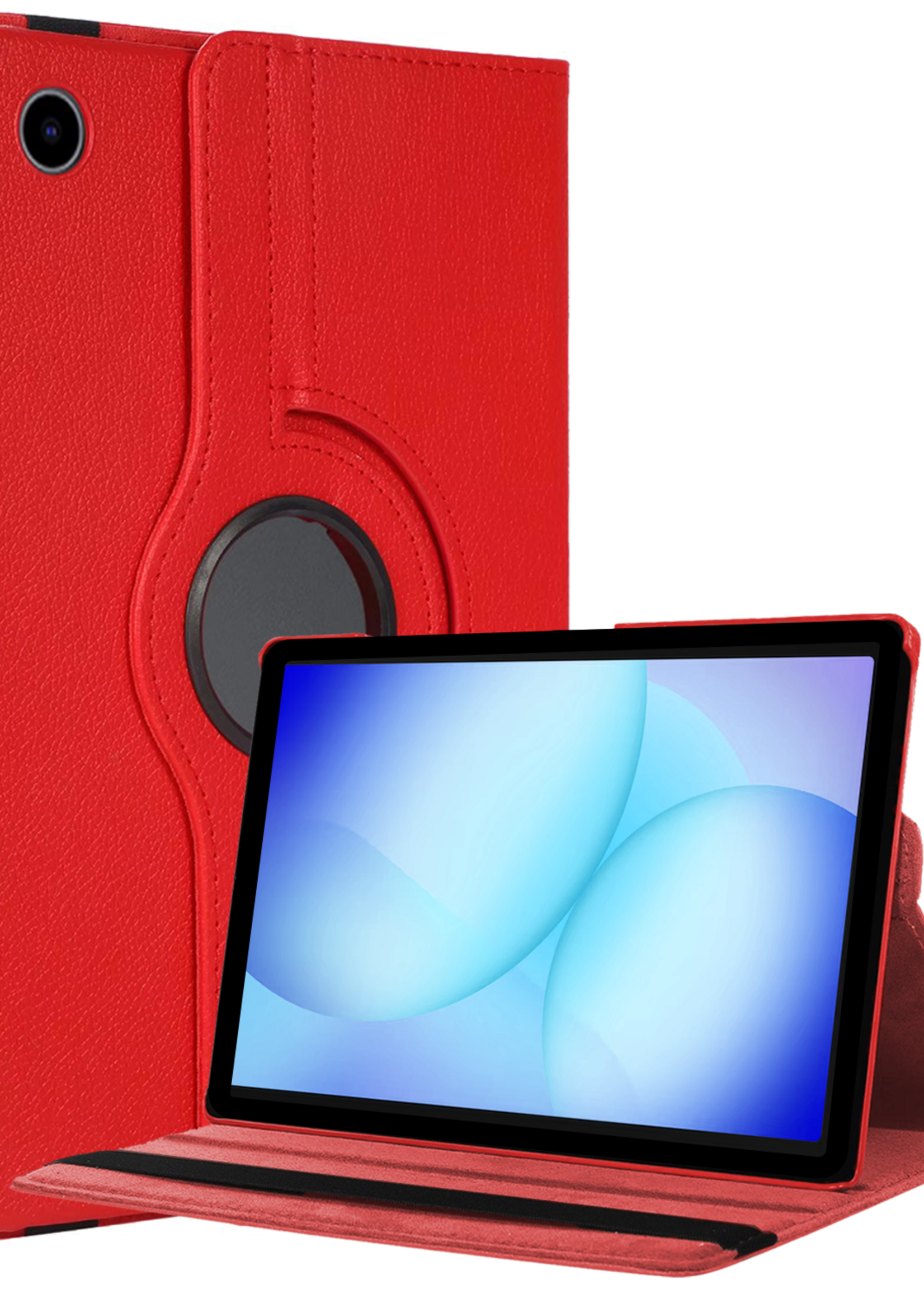 BTH BTH Samsung Galaxy Tab A9 Plus Hoes Draaibaar - Rood