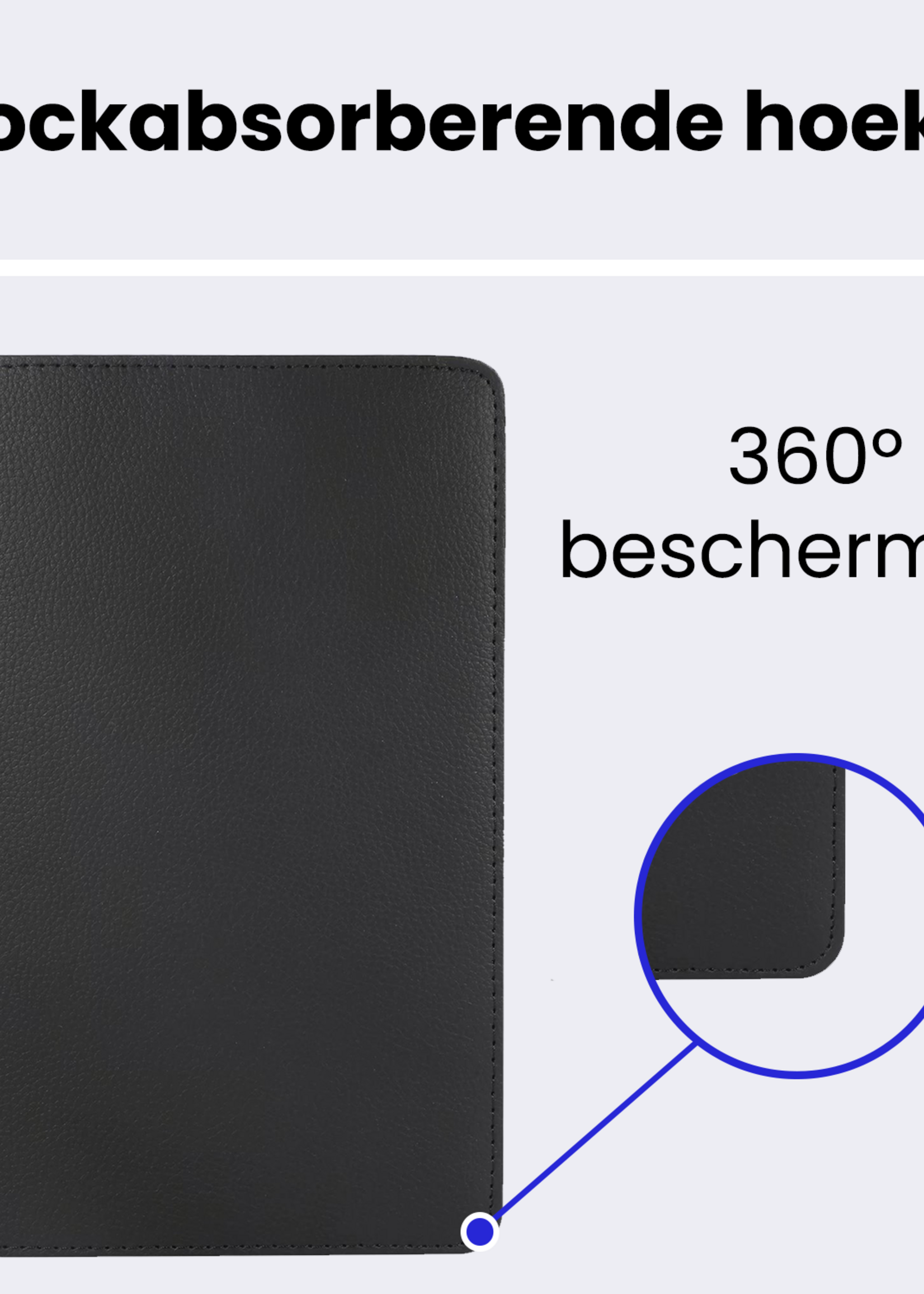 BTH BTH Samsung Galaxy Tab A9 Plus Hoes Draaibaar - Zwart