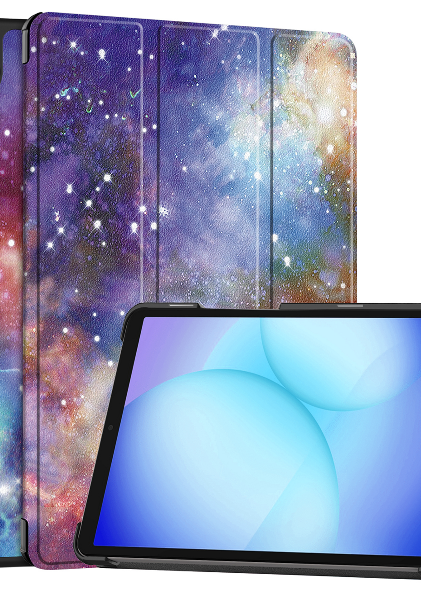 BTH Hoes Geschikt voor Samsung Galaxy Tab A9 Plus Hoes Book Case Hoesje Trifold Cover - Hoesje Geschikt voor Samsung Tab A9 Plus Hoesje Bookcase - Galaxy