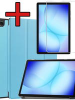 BTH BTH Samsung Galaxy Tab A9 Plus / A11 Plus Hoes Met Screenprotector - Lichtblauw