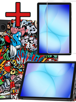 BTH BTH Samsung Galaxy Tab A9 Plus / A11 Plus Hoes Met Screenprotector - Graffity