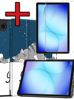 BTH BTH Samsung Galaxy Tab A9 Plus / A11 Plus Hoes Met Screenprotector - Kat