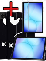 BTH BTH Samsung Galaxy Tab A9 Plus / A11 Plus Hoes Met Screenprotector - Don't touch me