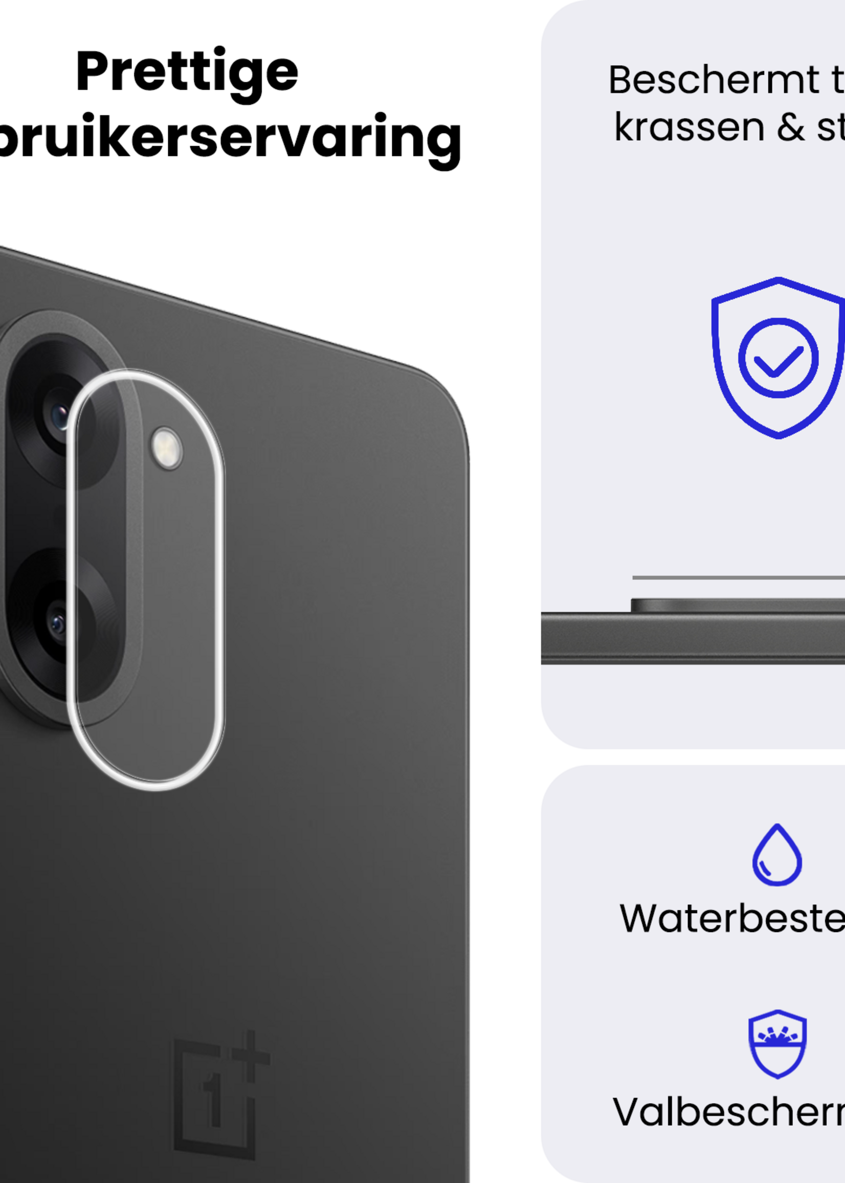 BTH BTH OnePlus Nord CE 5 Camera Screenprotector - 3 PACK