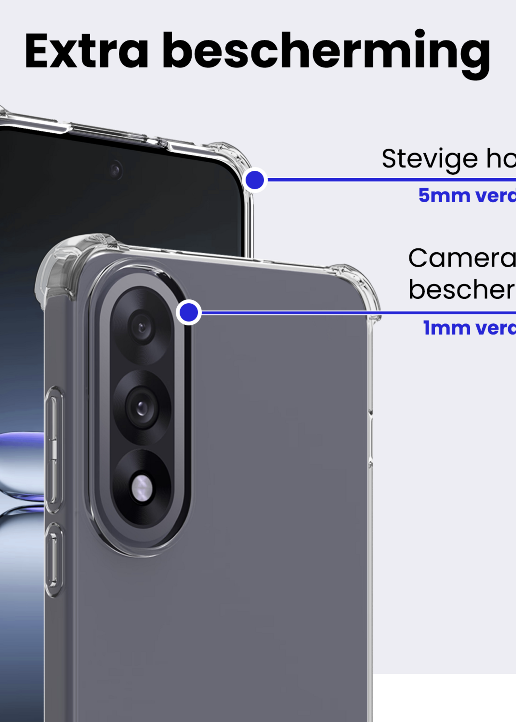 BTH BTH OnePlus Nord 5 Hoesje Shockproof - Transparant