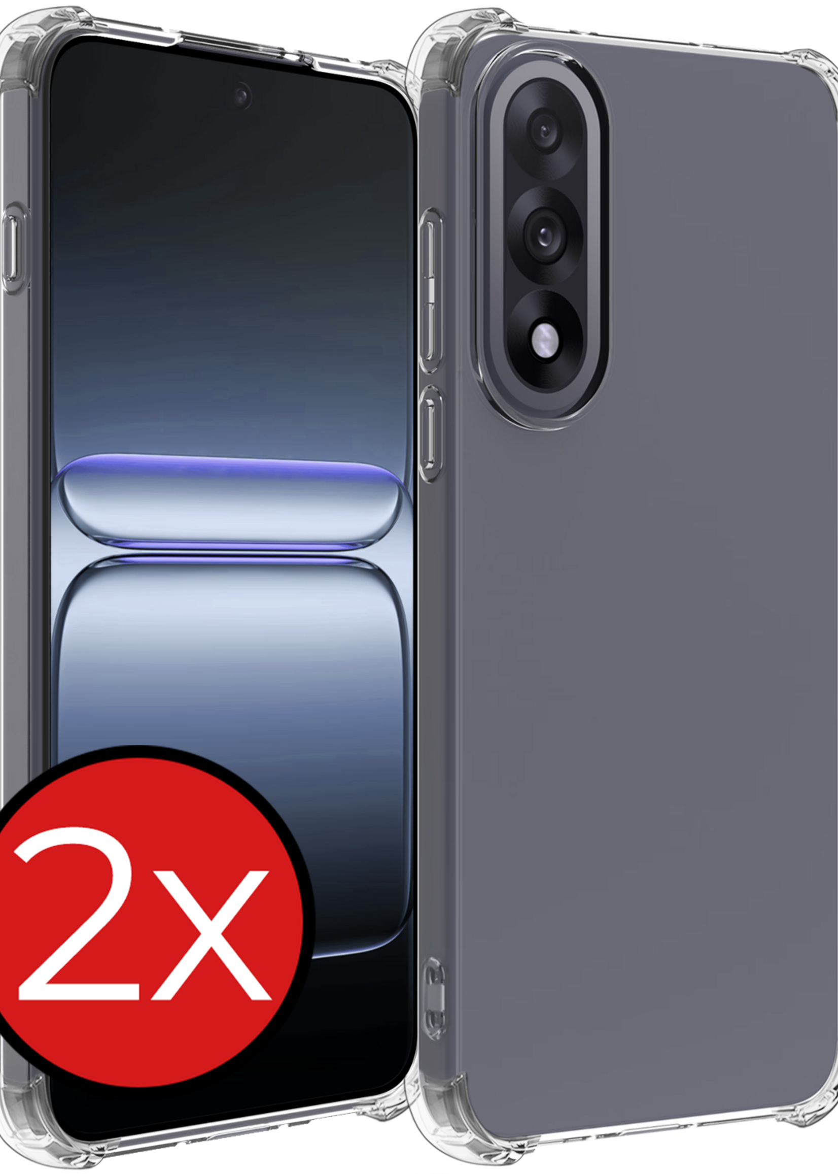 BTH BTH OnePlus Nord 5 Hoesje Shockproof - Transparant - 2 PACK