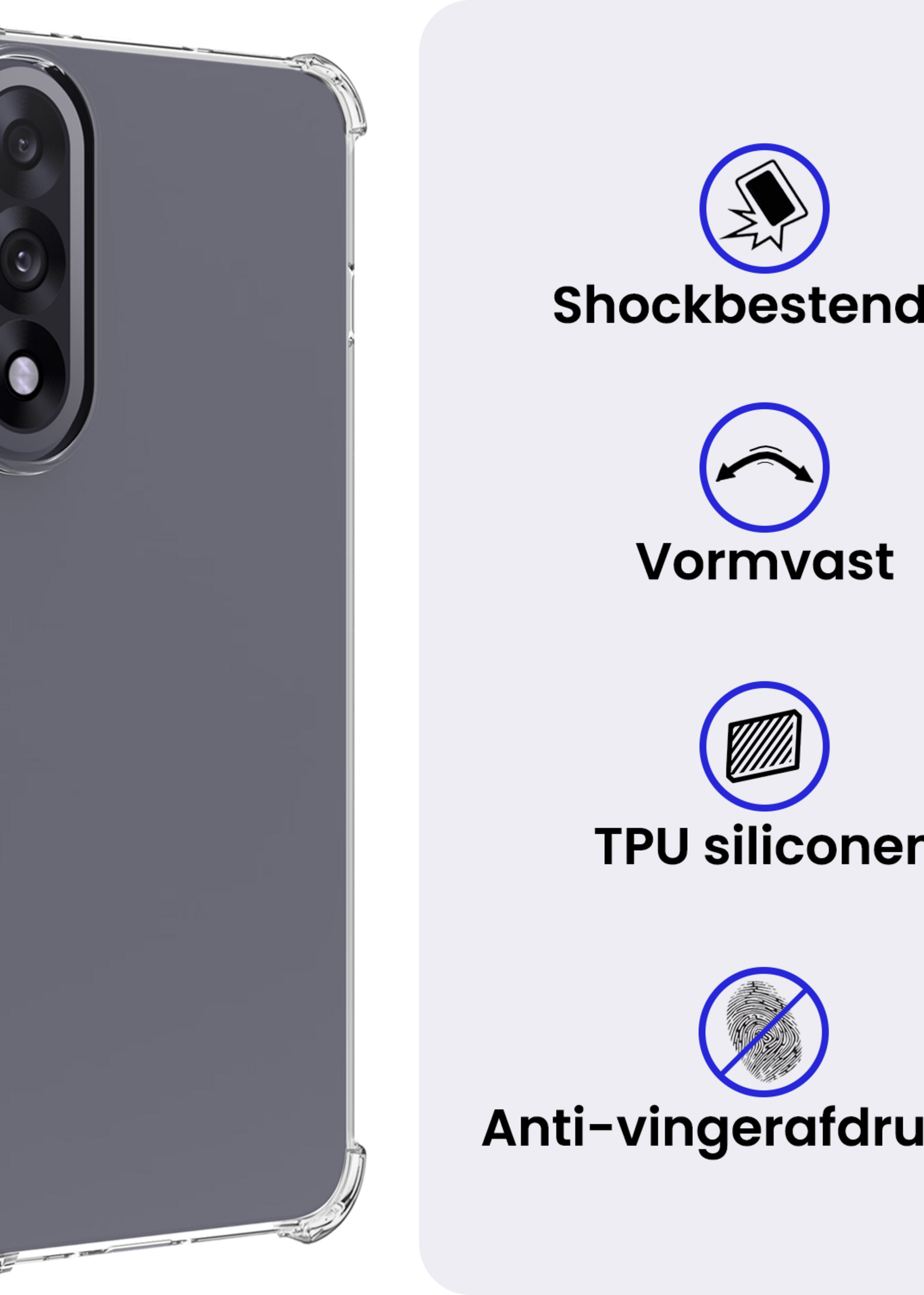 BTH BTH OnePlus Nord 5 Hoesje Shockproof Met Screenprotector