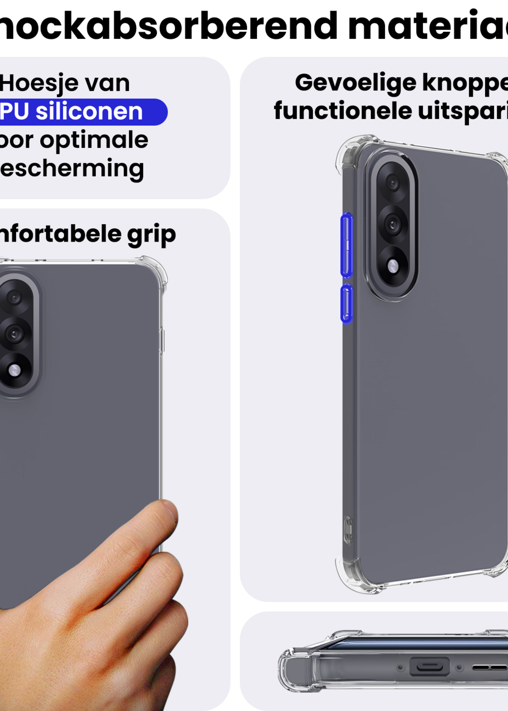 BTH BTH OnePlus Nord 5 Hoesje Shockproof Met Screenprotector