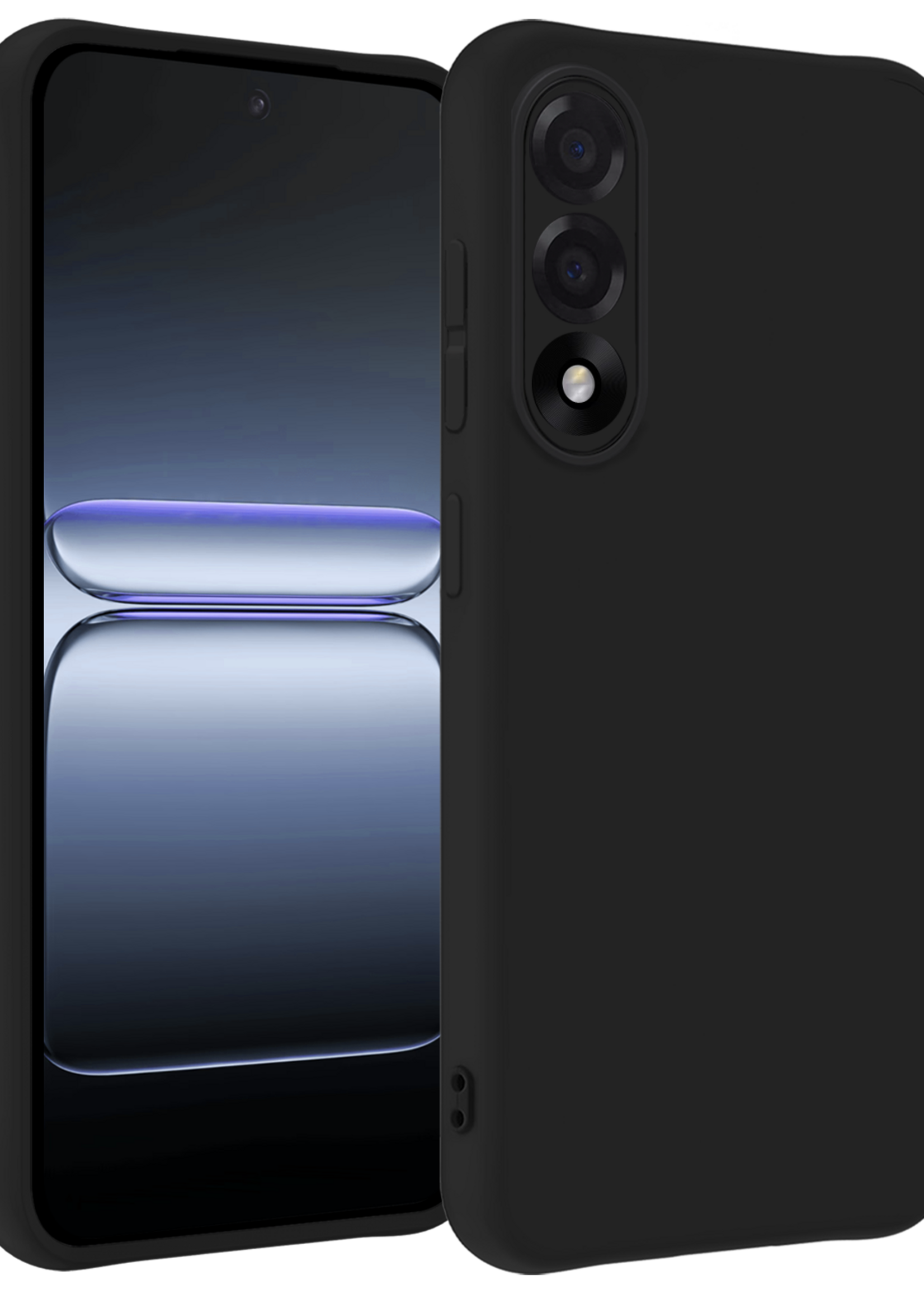 BTH BTH OnePlus Nord 5 Hoesje Siliconen - Zwart