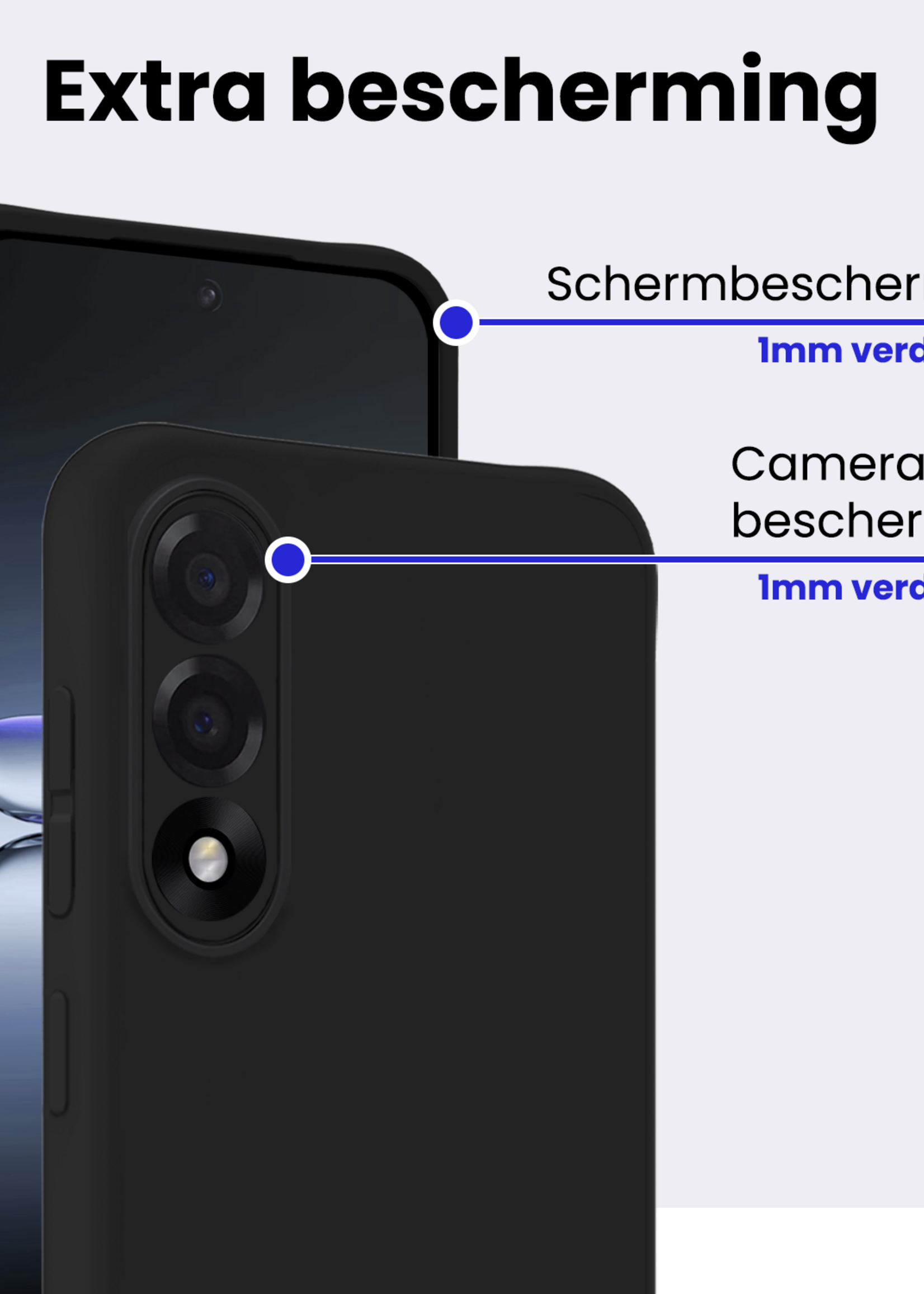 BTH BTH OnePlus Nord 5 Hoesje Siliconen - Zwart - 2 PACK