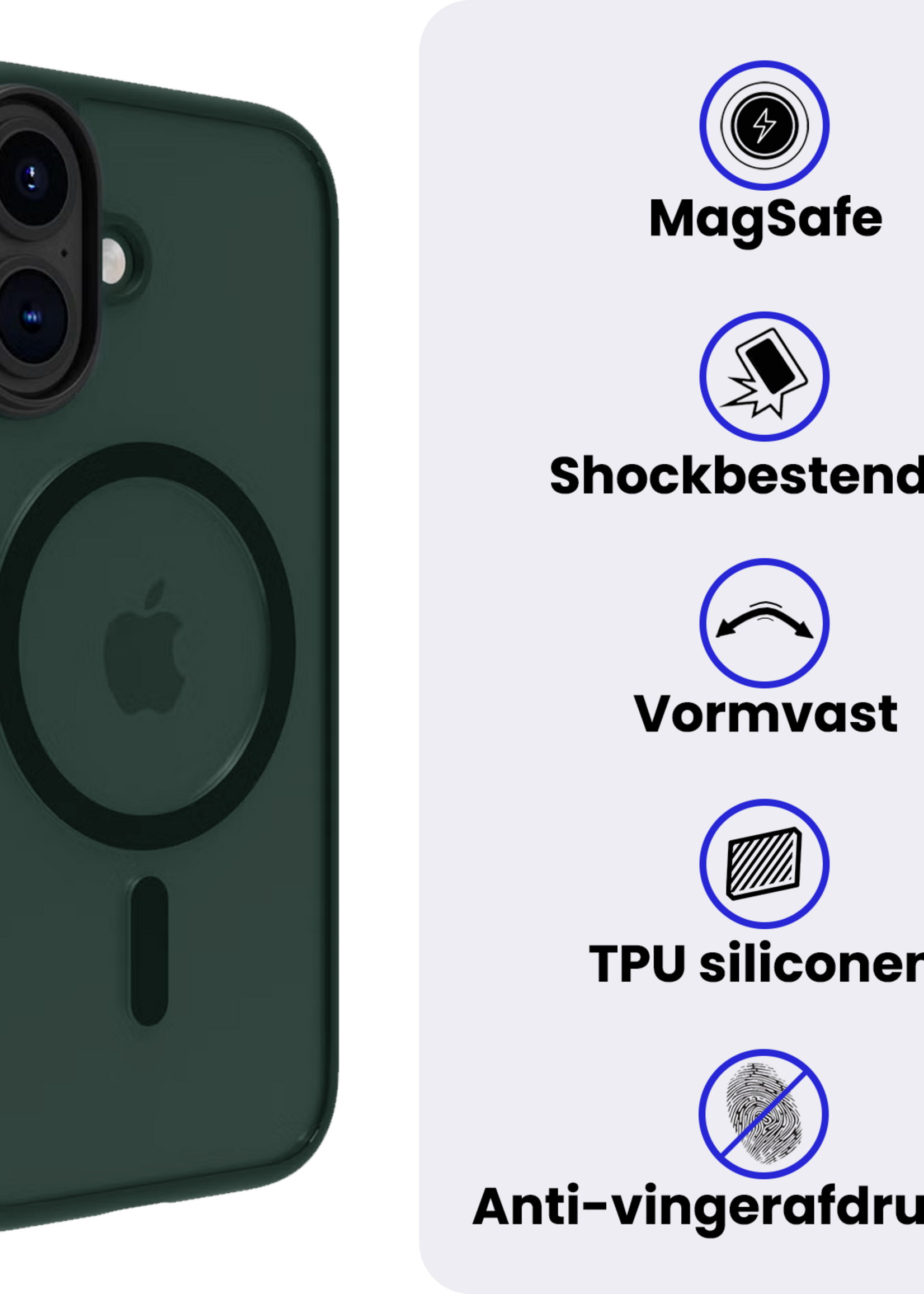 BTH BTH iPhone 17 Magsafe Hoesje - Donkergroen