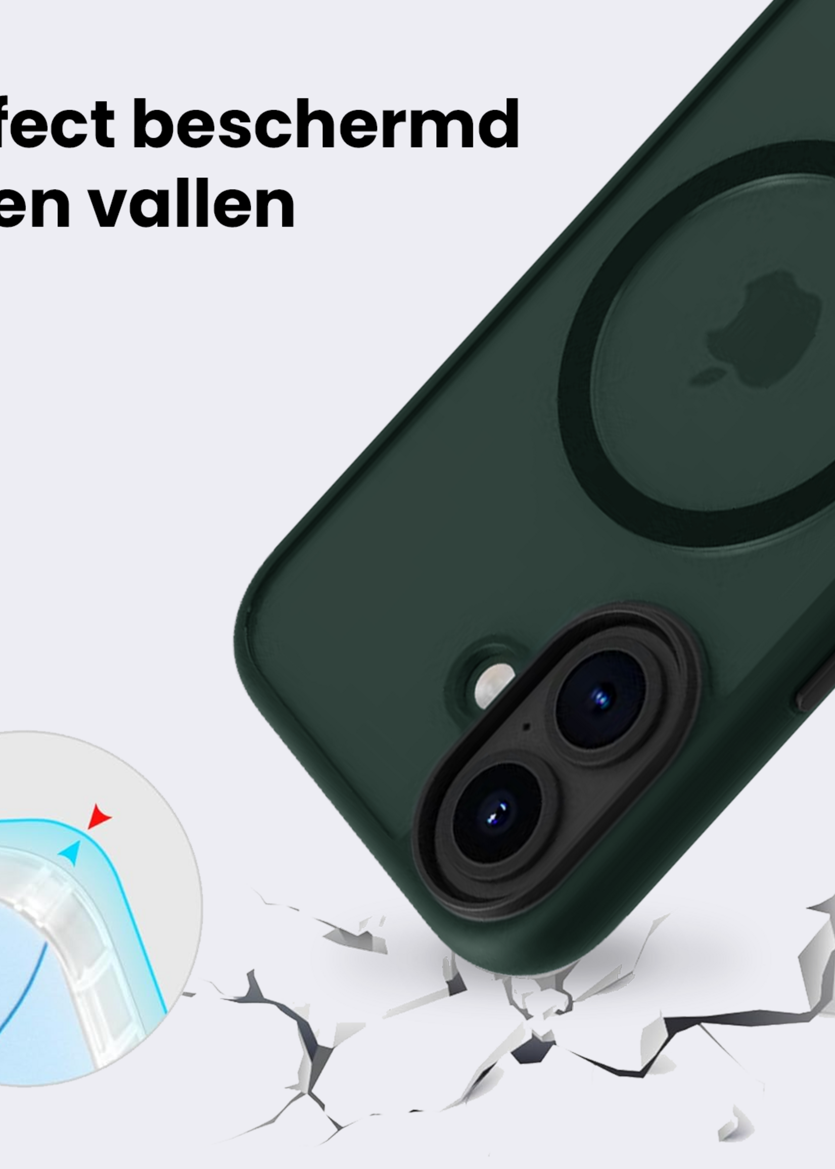 BTH BTH iPhone 17 Magsafe Hoesje - Donkergroen